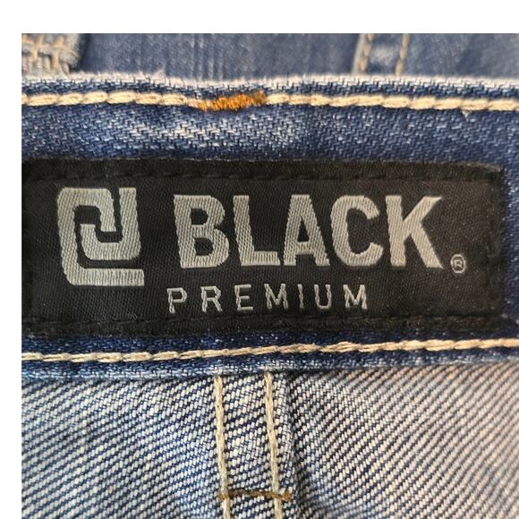 CJ Black Premium Whiskering Distressed Straight Leg Men's Jean's 34/30 - Picture 4 of 5